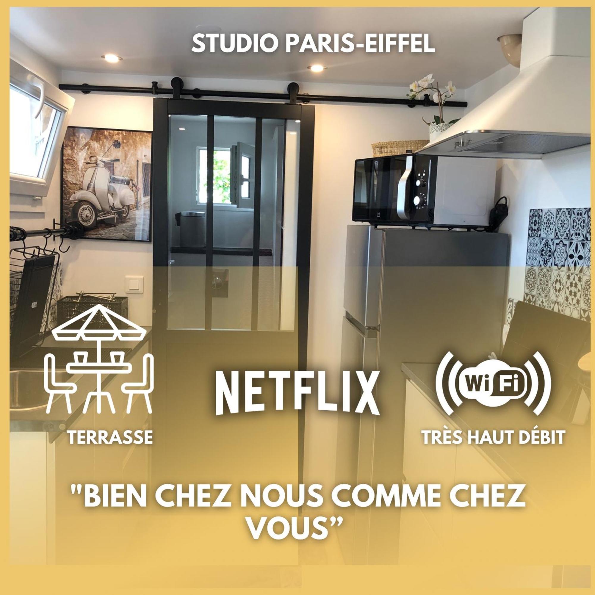 Apartamento Paris-Eiffel, Bienvenue -Terrasse -Netflix Pantin Exterior foto
